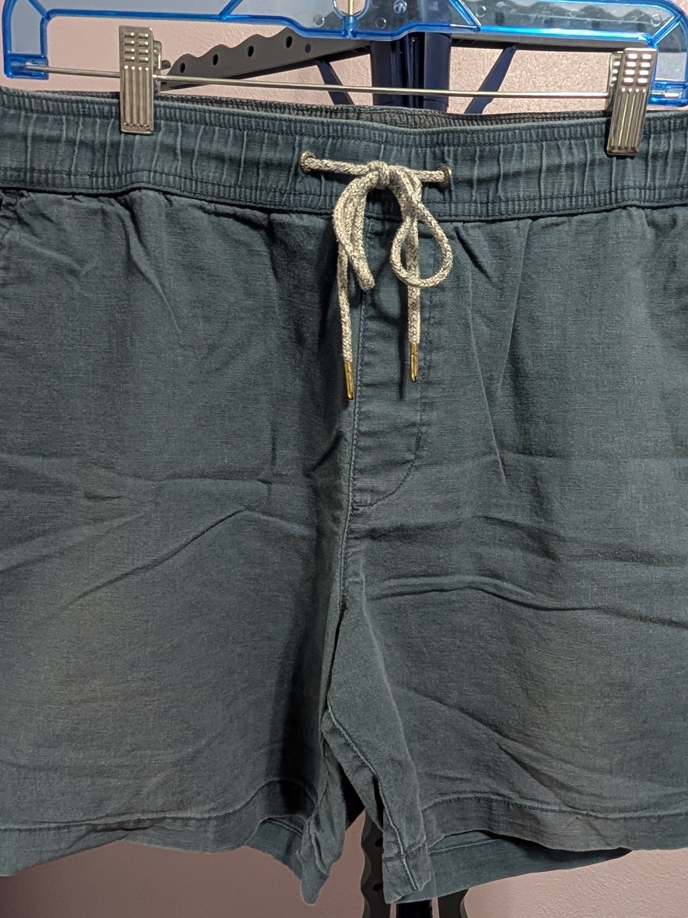 Chaps Men's Blue Draw String Casual Shorts